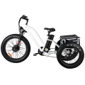 High Quality 3 Wheel 24" Fat Tyre Electric Tricycle for Shopping